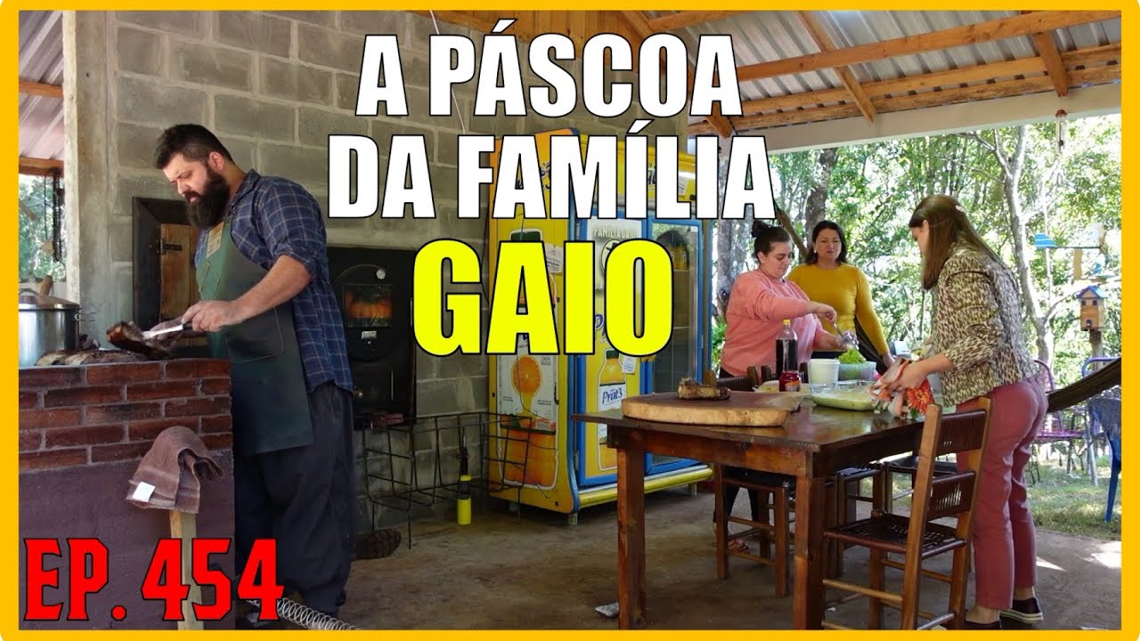 almoço de páscoa no rancho da família gaio