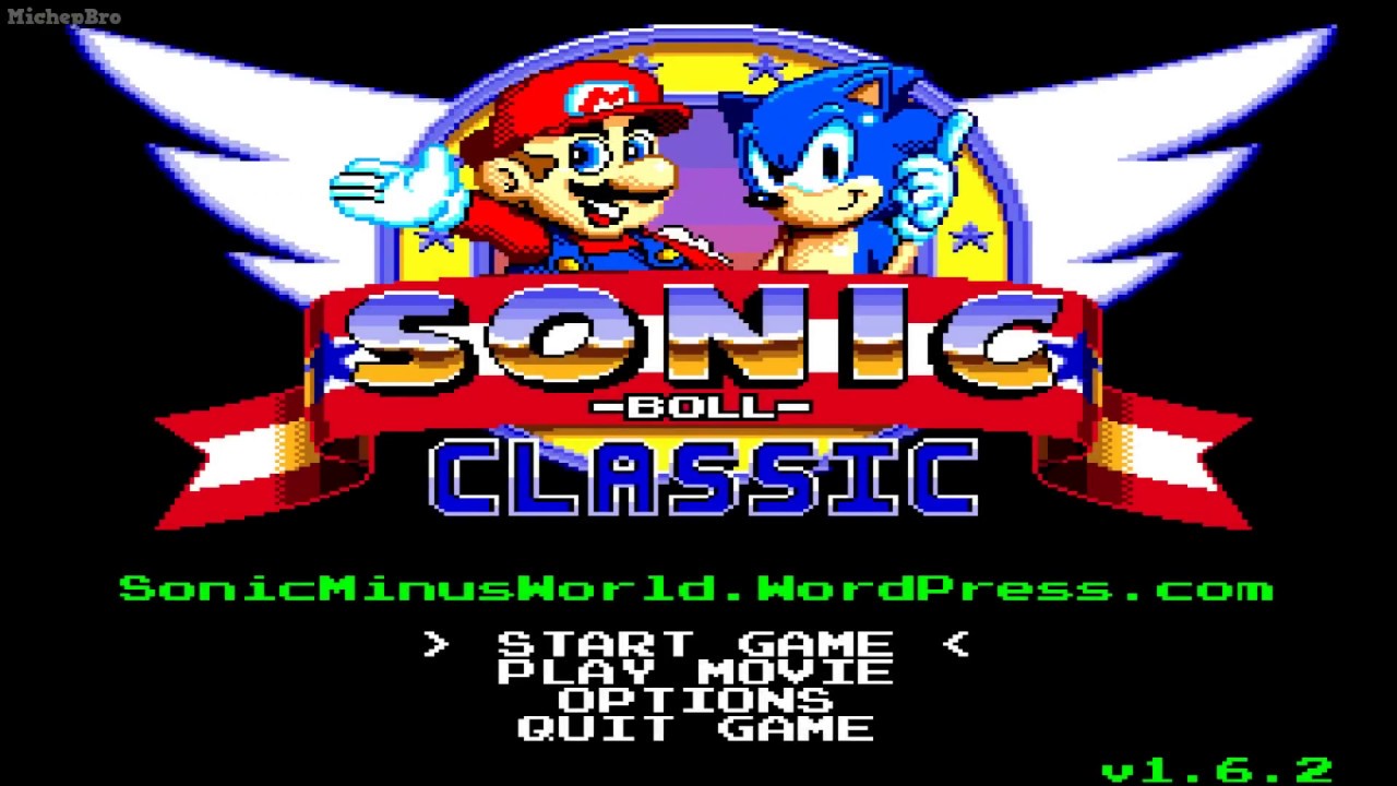 Sonic The Hedgehog in Super Mario Bros (Sonic Boll)