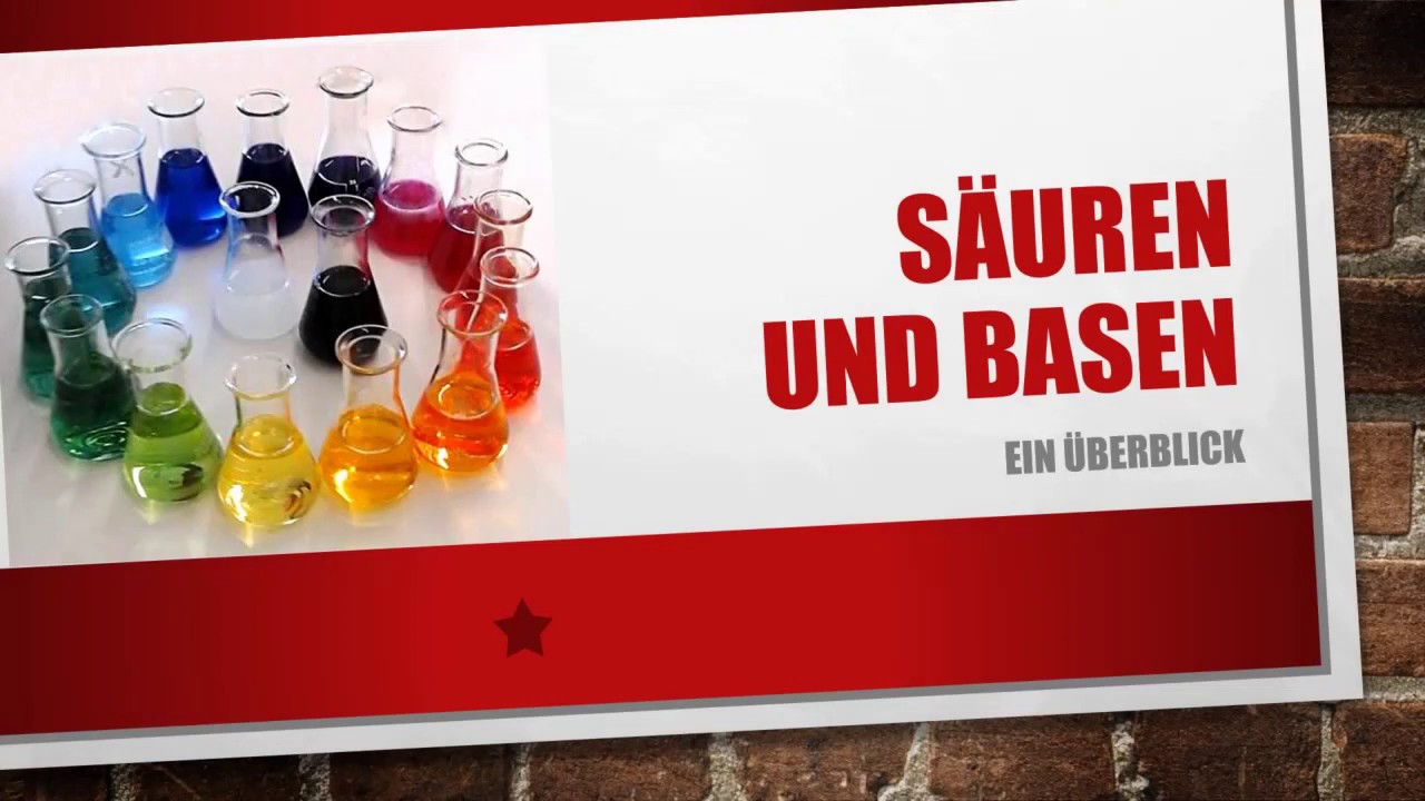 S&auml;ure und Base im Vergleich