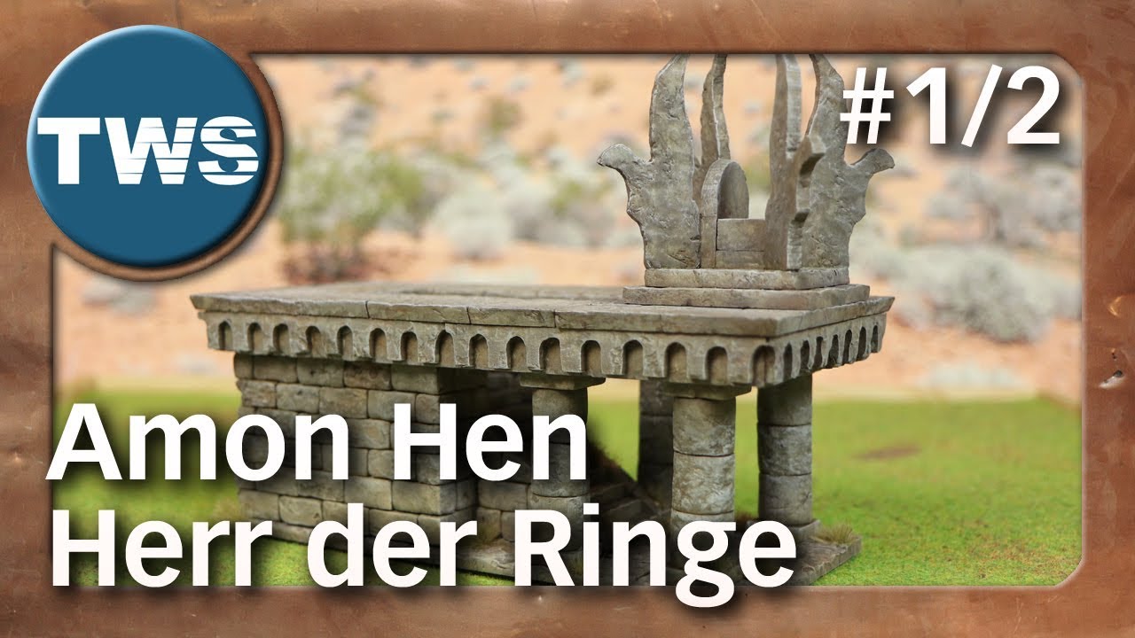 Tutorial: Amon Hen aus Der Herr der Ringe #1/2 / The Lord of the Rings / (Tabletop-Gelände, TWS)