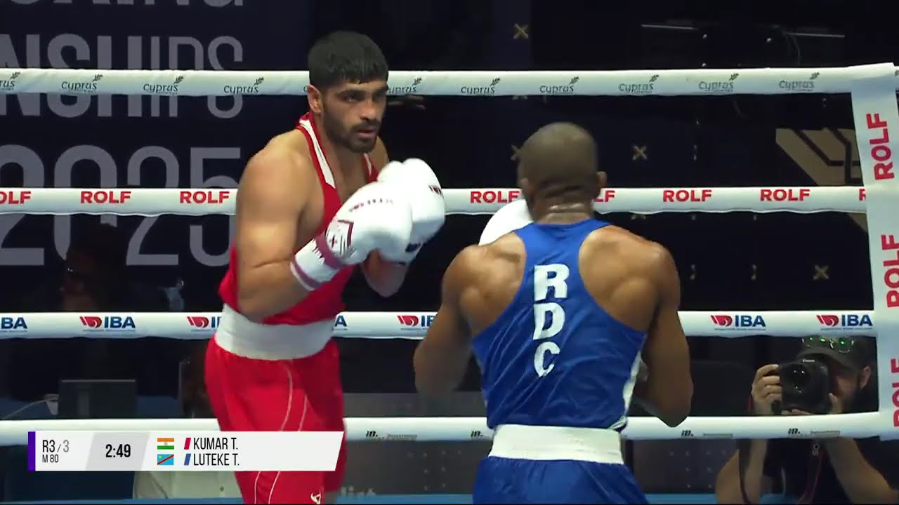 80kg Kumar Pravesh 🇮🇳 vs LUTEKE Christopher 🇨🇩 | IBA 2025 Men&rsquo;s WBCHs