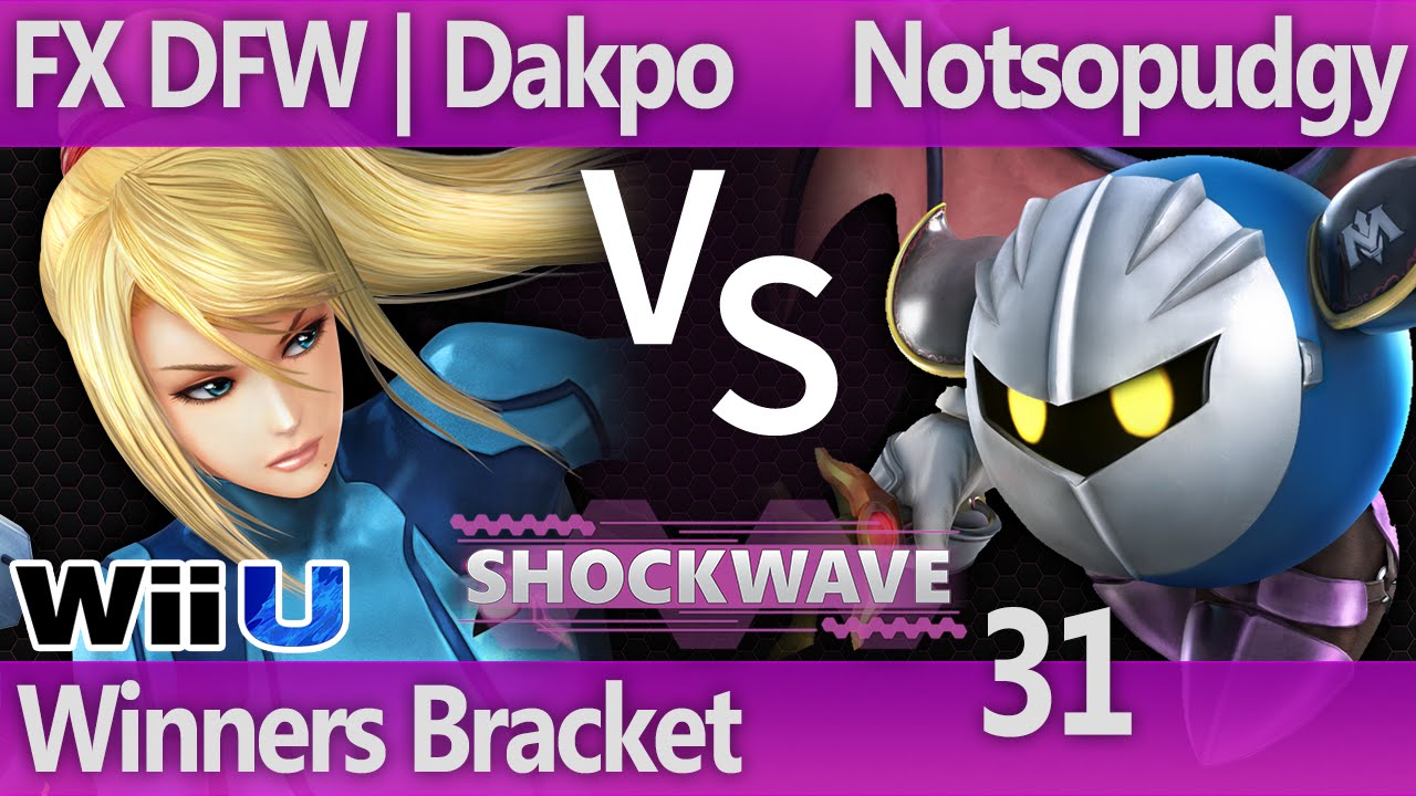 SW 31 Wii U - FX DFW | Dakpo (ZSS, Luigi) vs Notsopudgy (Meta Knight) - Winners Bracket