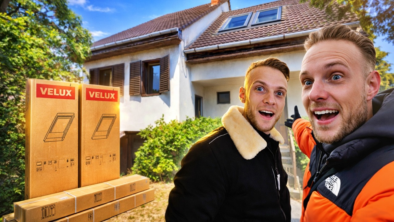 VOOR HET EERST ZIET M'N TWEELINGBROER ONS HUIS IN HONGARIJE| DAKRAMEN GEPLAATST! |EMIGREREN GEZIN#19
