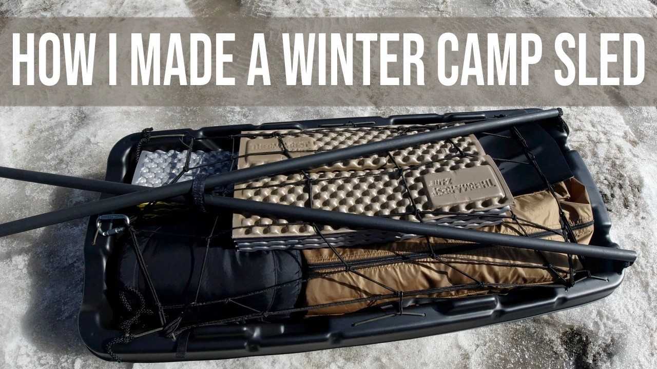 Pelican Trek 45 Sled Modification For Winter Camping