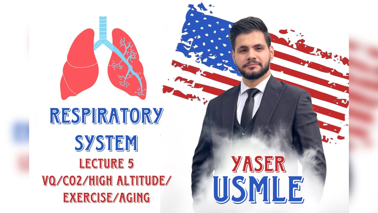 Respiratory Lecture 5-B (High altitude, Exercise, Aging) USMLE Step1, Dr Yaser, د ياسر