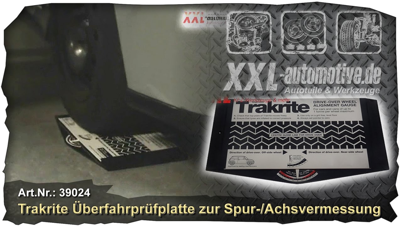 Spur überprüfen/einstellen mit Trakrite Spureinstellgerät von XXL +++ How to