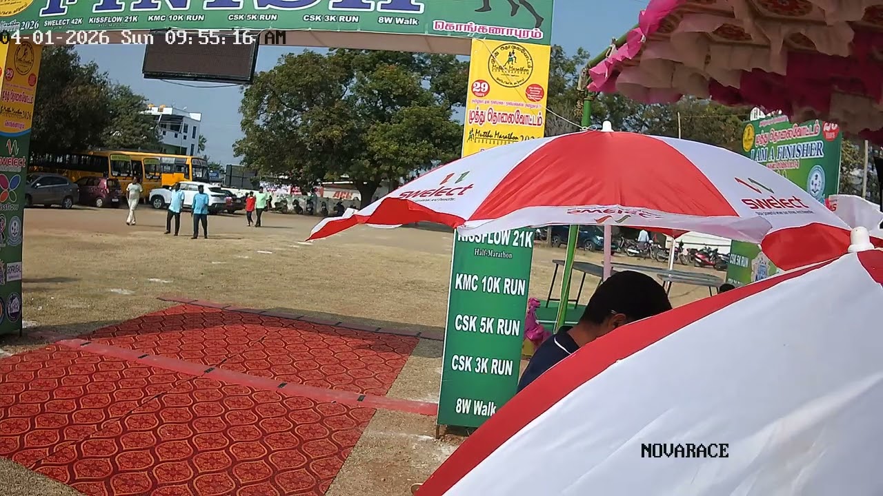 Race Finish - Time: 9:52AM - 9:59AM | Mutthu Marathon 2026 | NOVARACE