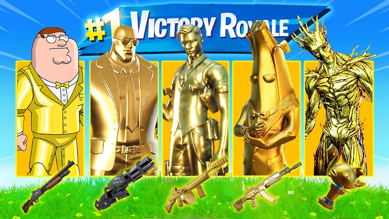 I Completed EVERY GOLD BOSS Challenge in Fortnite!