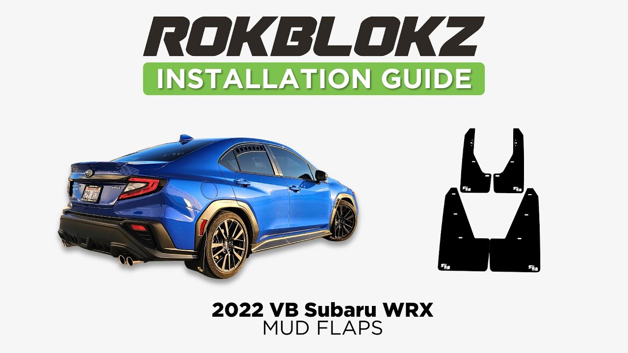 Как установить комплект брызговиков Rokblokz на Subaru WRX 2022+