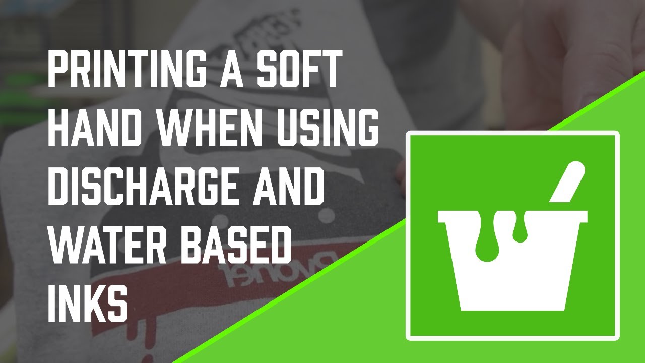 How to Print a Soft Hand When Using Discharge and Water Based Inks