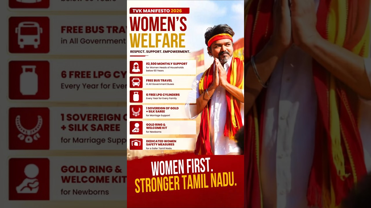TVK Manifesto Highlights: Vijay's 2026 Election Promises Explained