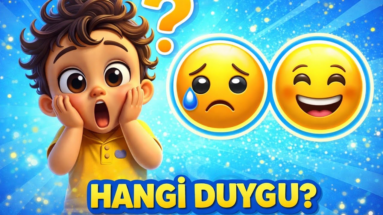 Çocuklar İçin Duygular | Mutlu, Kızgın, Üzgün 🎵 (2–5 Yaş)” 
