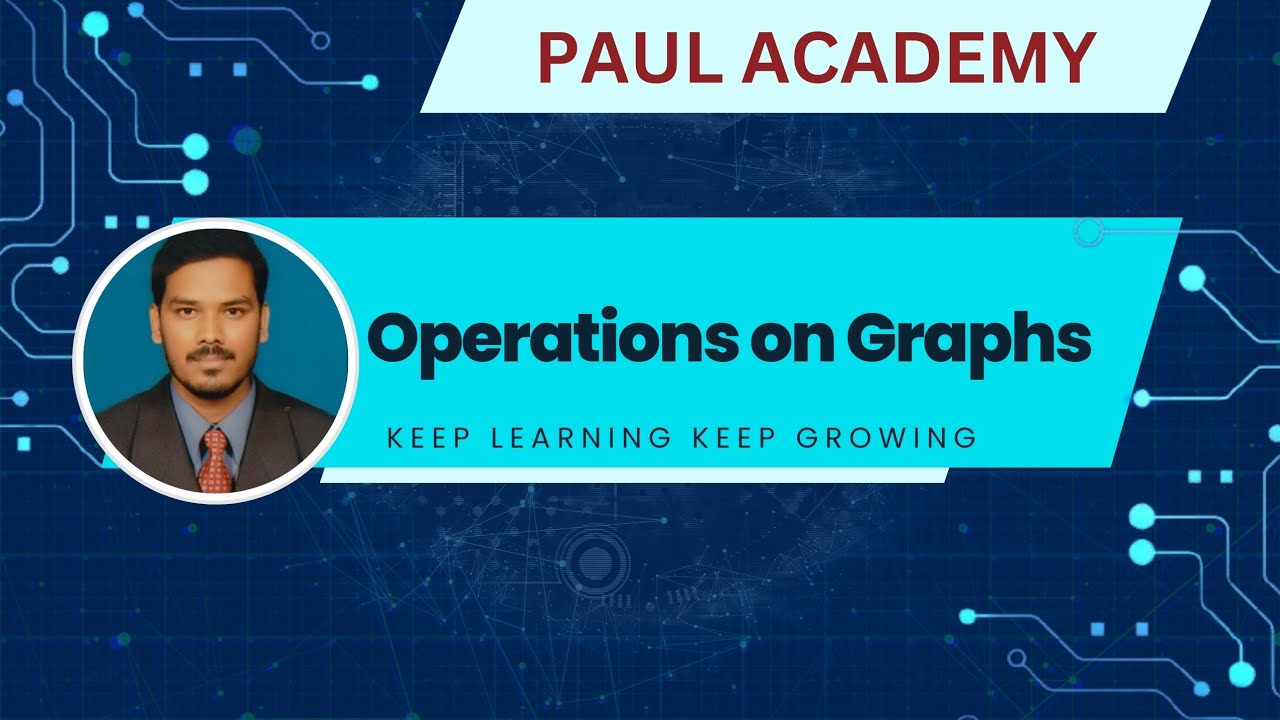 Graph Theory | Operations on Graphs | Union | Intersection | Join | Product of graphs