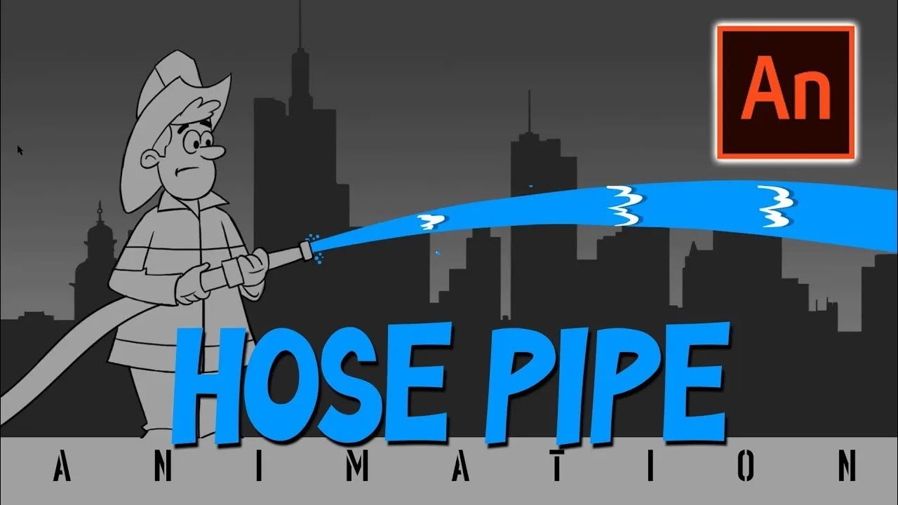 Learn 2D Visual Effects Animation in Adobe Animate | Tutorial 08   Flowing Hose Pipe Animation