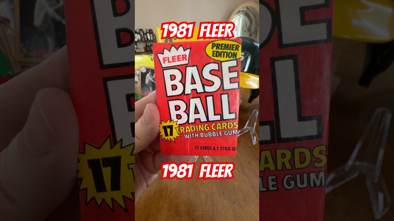 1981 Fleer baseball cards vintage / old wax pack opening rip!