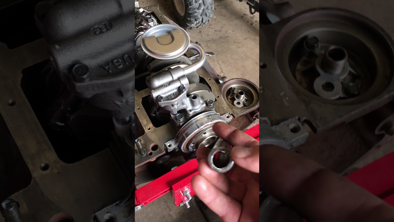 Installing a new oil pump pickup tube and screen on a SBC