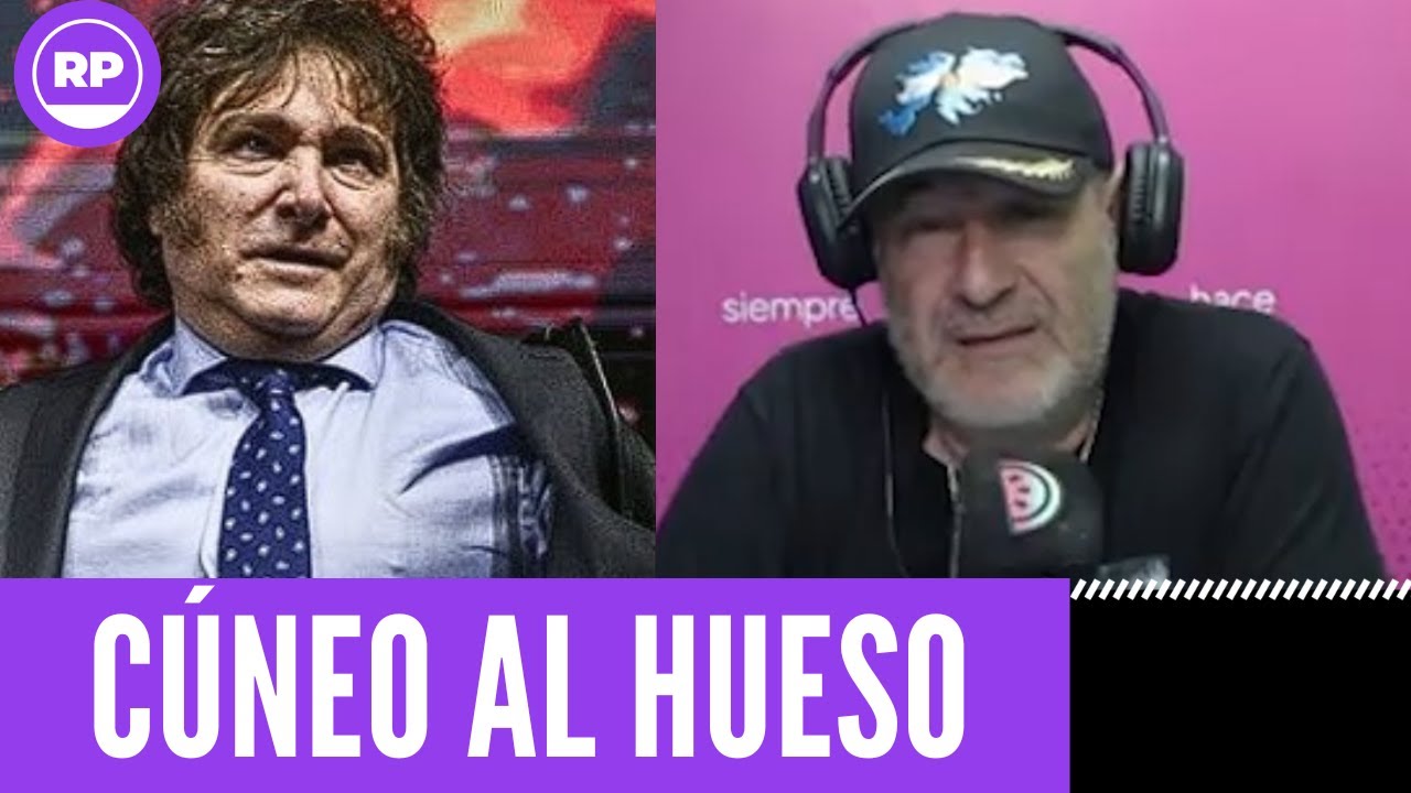 ¡¡SE PICÓ!! SANTIAGO CÚNEO LE LLENÓ LA CARA DE DEDOS A MILEI: “HAY QUE TERMINAR CON ESTE GOBIERNO”