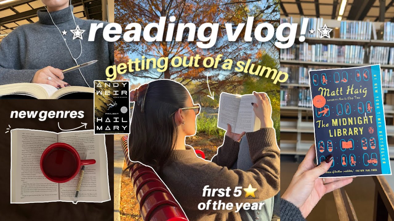 reading vlog!  ★ | getting out of a slump, unexpected favs, new 5 star, thoughts & reviews!