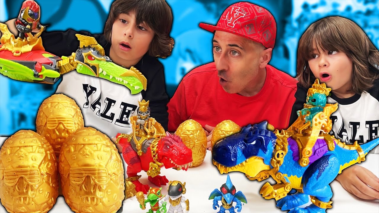 Dani y Evan descubren los huevos de ORO de Treasure X DINO GOLD