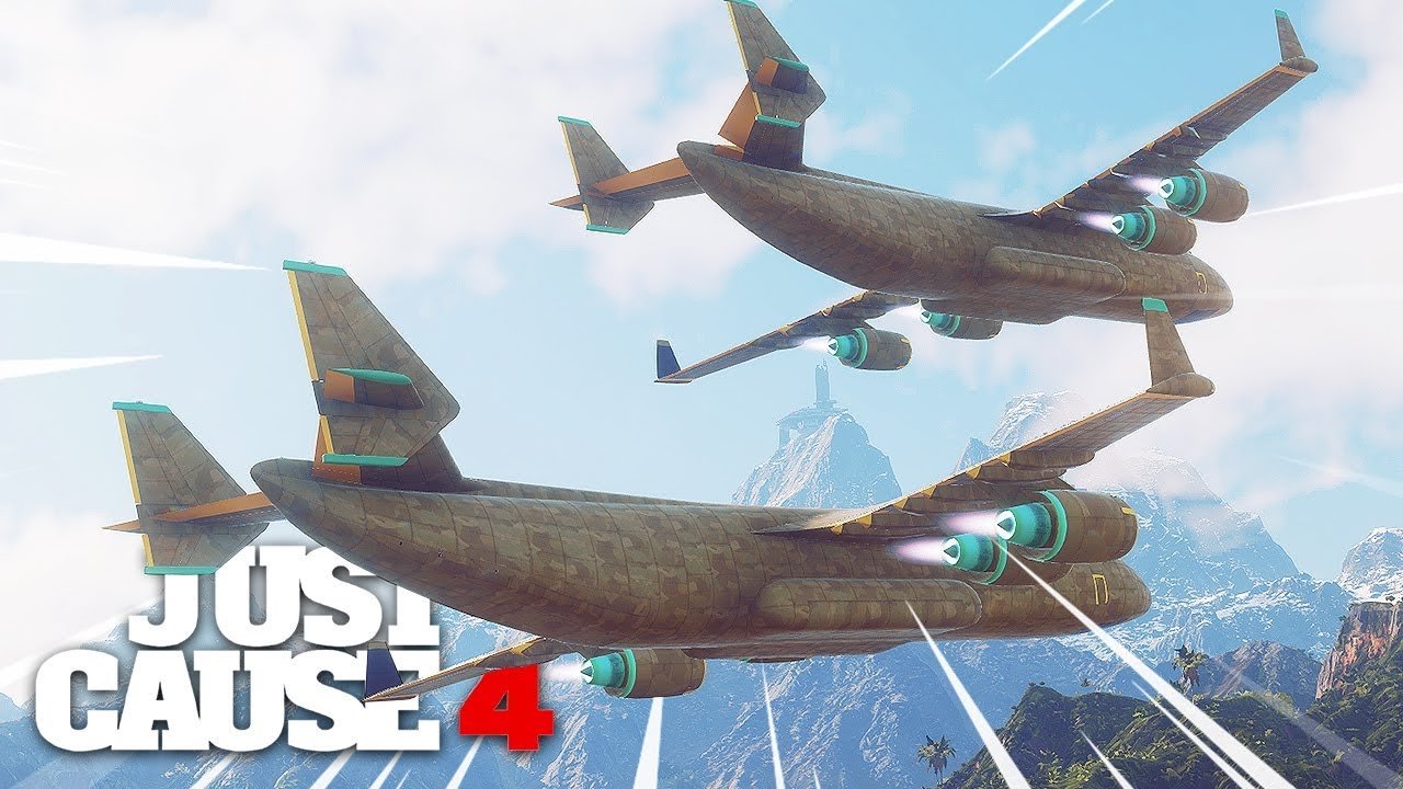 Just Cause 4 - FLYING 2 PLANES AT ONCE ACROSS THE WHOLE MAP!