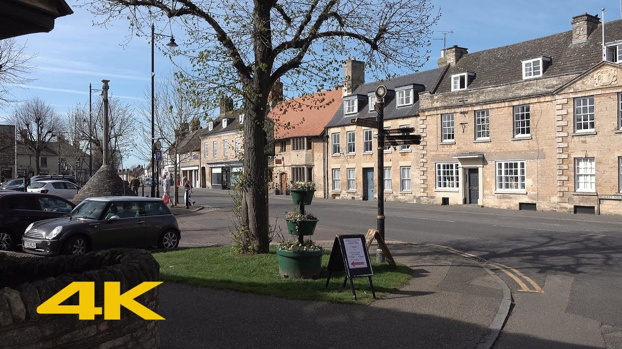 Higham Ferrers Walk: Town Centre【4K】