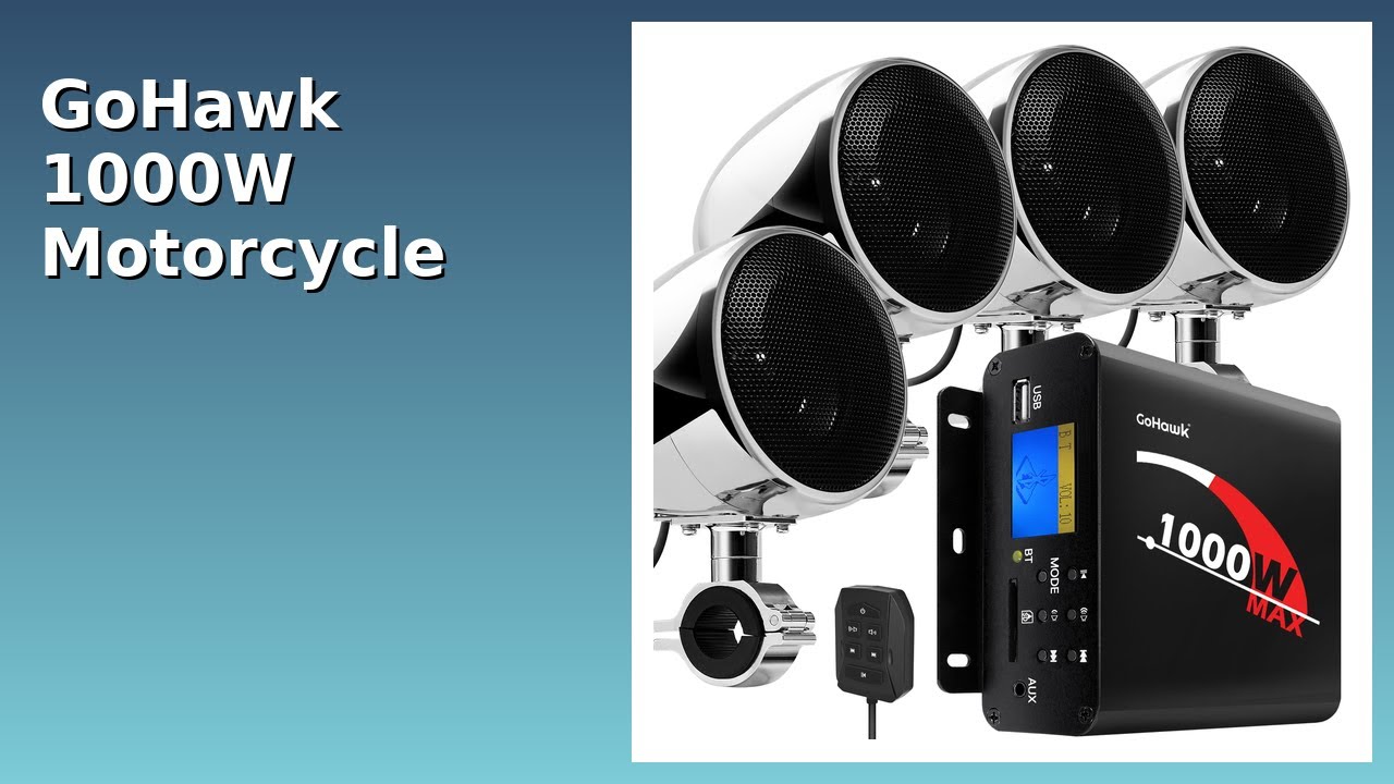 REVIEW (2026): GoHawk 1000W Motorcycle Audio. Features.