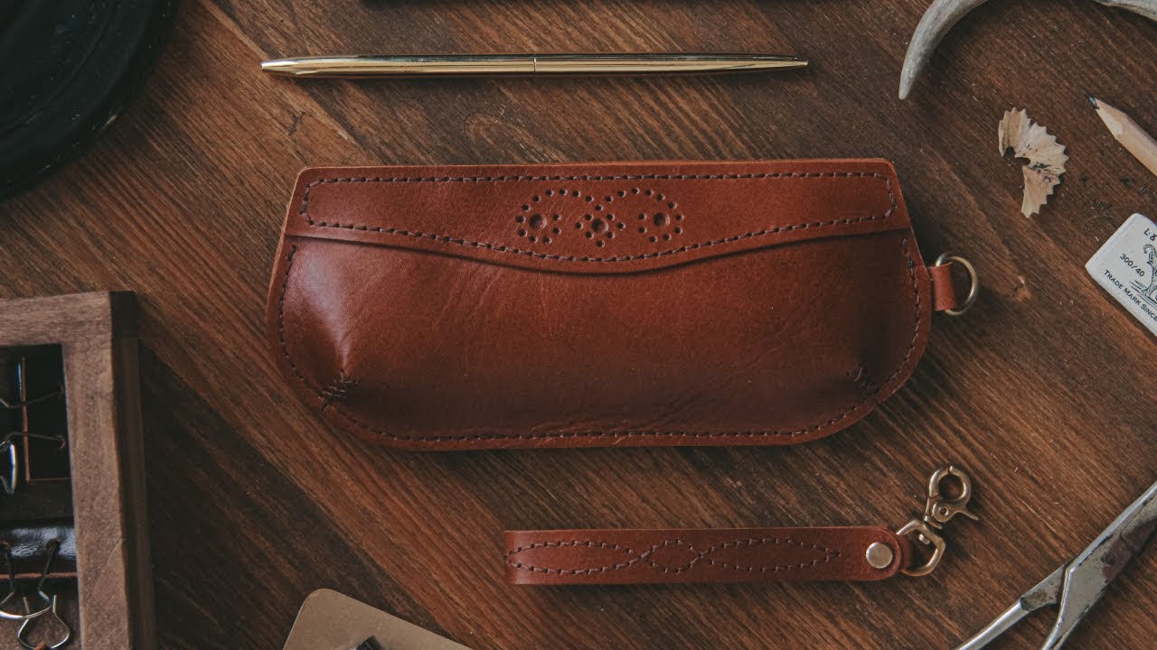 Leather pencil case | Пенал из кожи | PDF pattern | DIY | ASMR