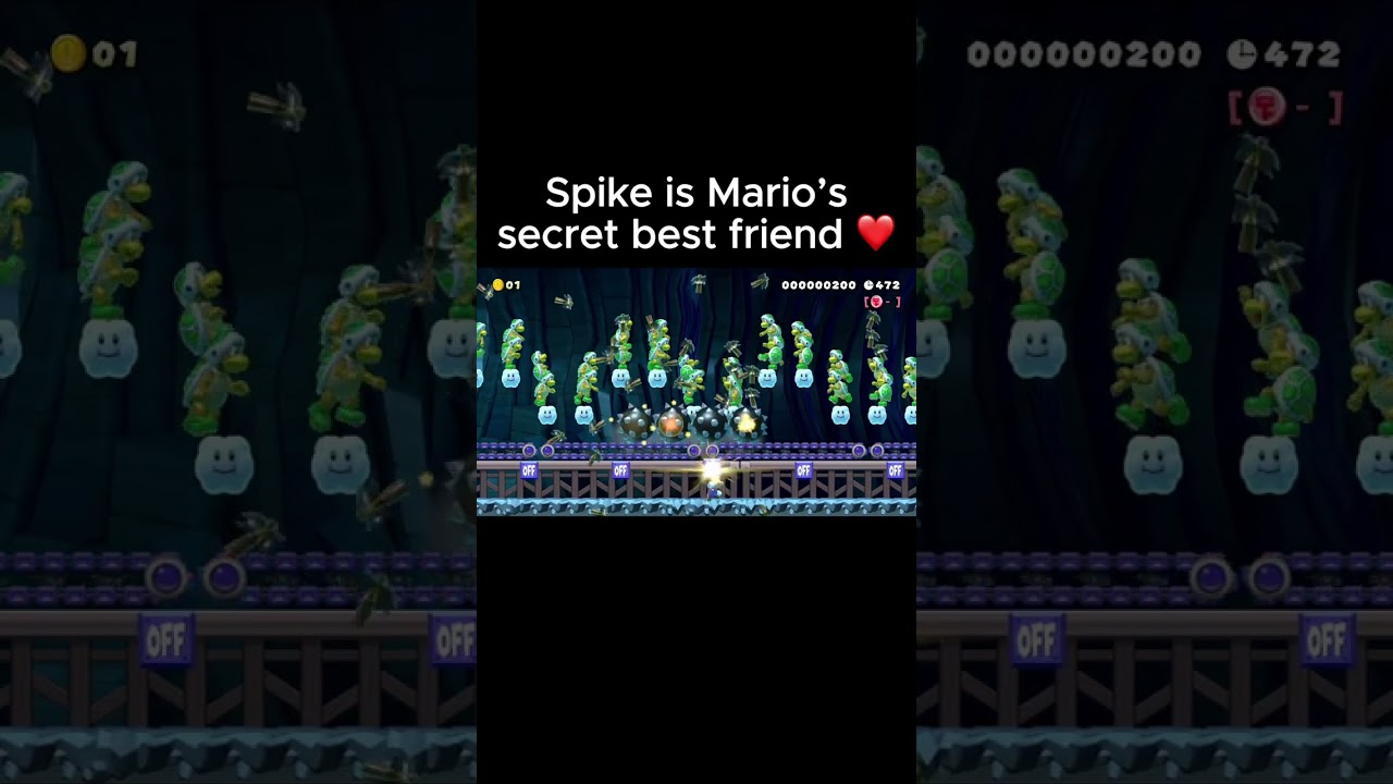 Spike is Mario Friend in Super Mario Maker 2 #mario #nintendoswitch #nintendo