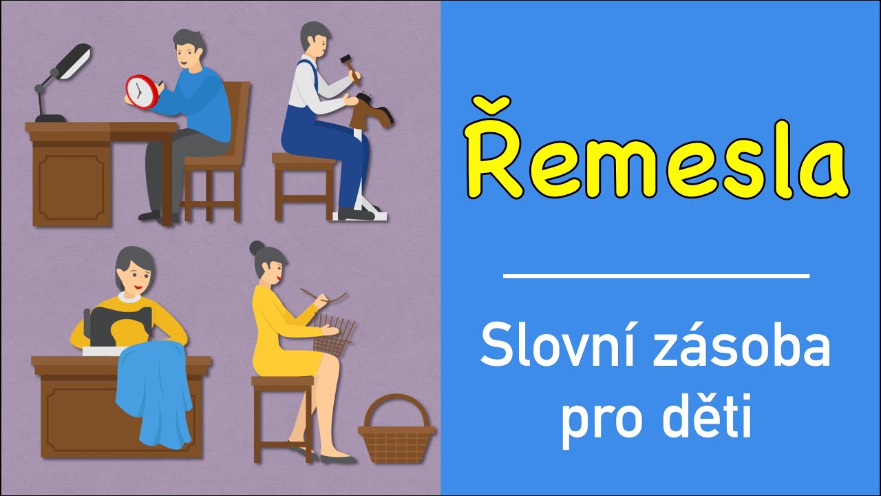 Učení slov pro děti | Řemesla (kovář, tesař, truhlář, švec, švadlena, hodinář, hrnčíř a další)