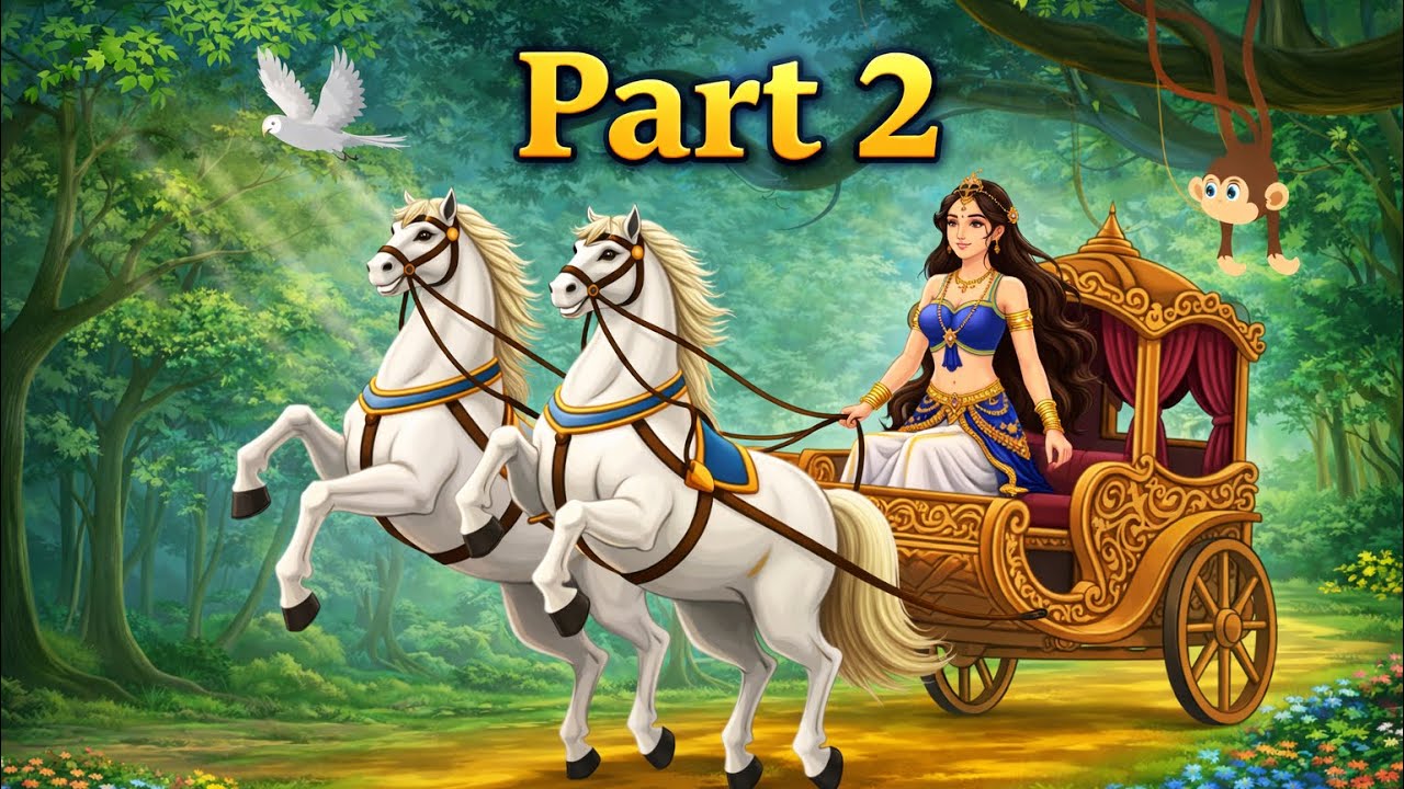 सफेद तोता और अनाथ राजकुमारी part 2  | White Parrot and Orphan Queen | Hindi Story | Moral Stories |