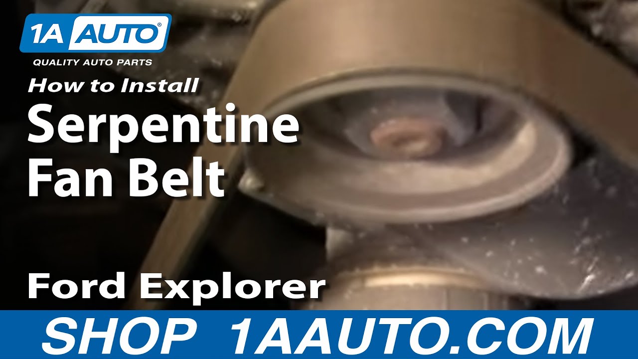How to Replace Serpentine Belt 97-00 Ford Explorer
