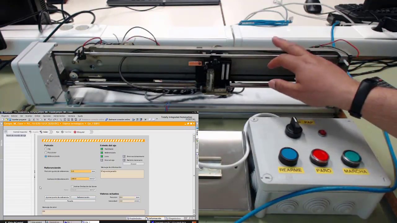(1/3) Motion Control (PTO) con S7-1200. Configuración y ajuste del eje