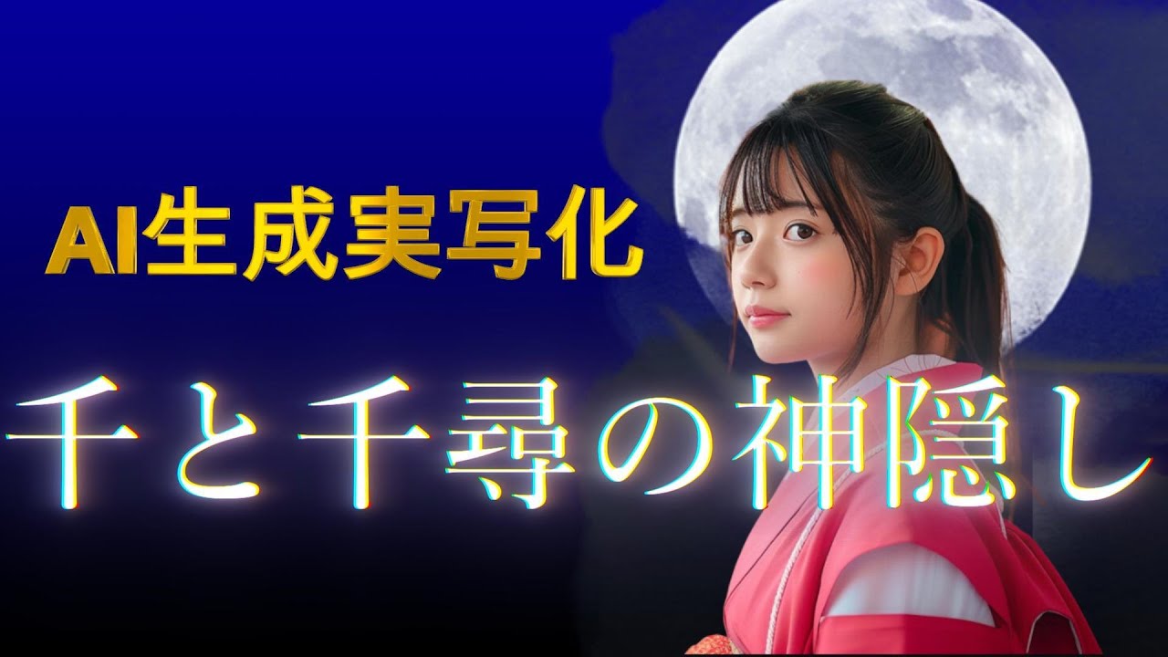 リアル「千と千尋の神隠し」生成AI一週間でどこまで表現出来るか!!チャレンジしてみた