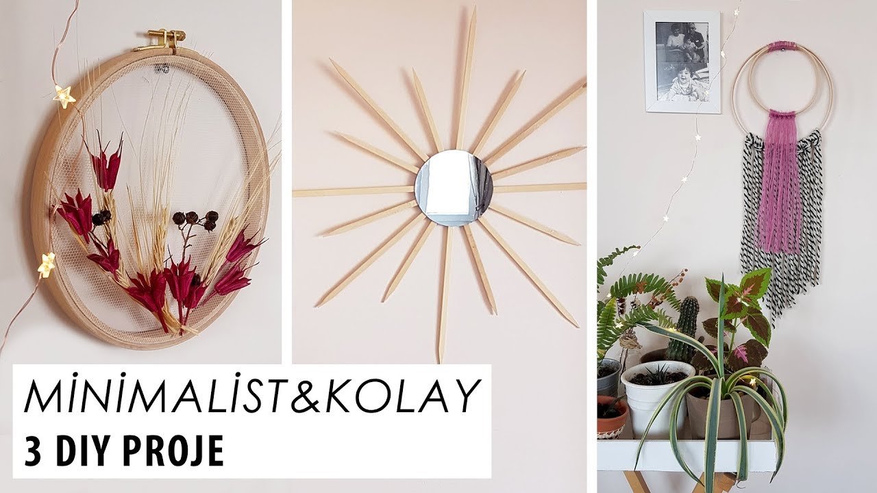 Duvar Dekorasyonu | 3 Kolay Kendin Yap Fikir
