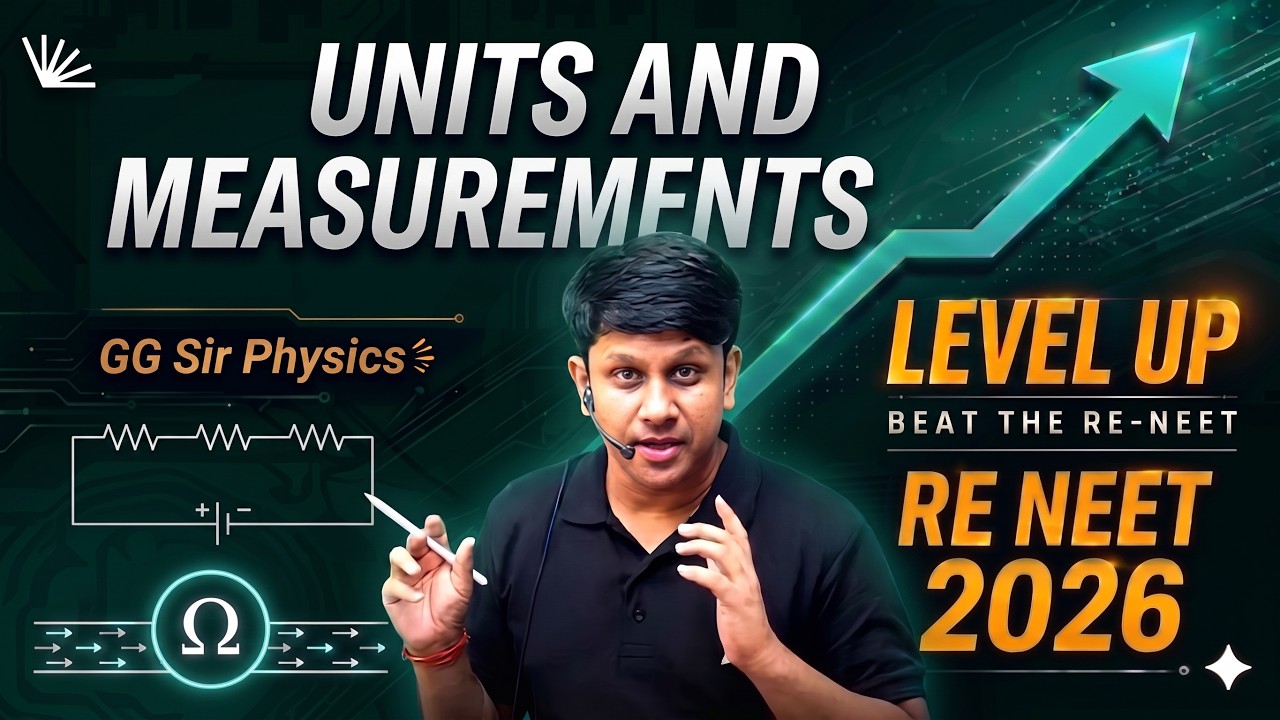 RE NEET 2026 :UNITS & MEASUREMENTS | LEVEL UP | ONE SHOT | NEET 2026 | PYQS | GGSIR | VERNIER|SCREW