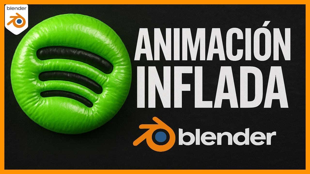 ¡INFLA tu LOGO en 3D con Blender! 🎈✨ | Animación Fácil para TODOS los Niveles 🎥