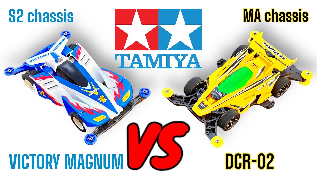 TAMIYA VICTORY MAGNUM(S2 chassis) VS TAMIYA DCR-02(MA chassis)