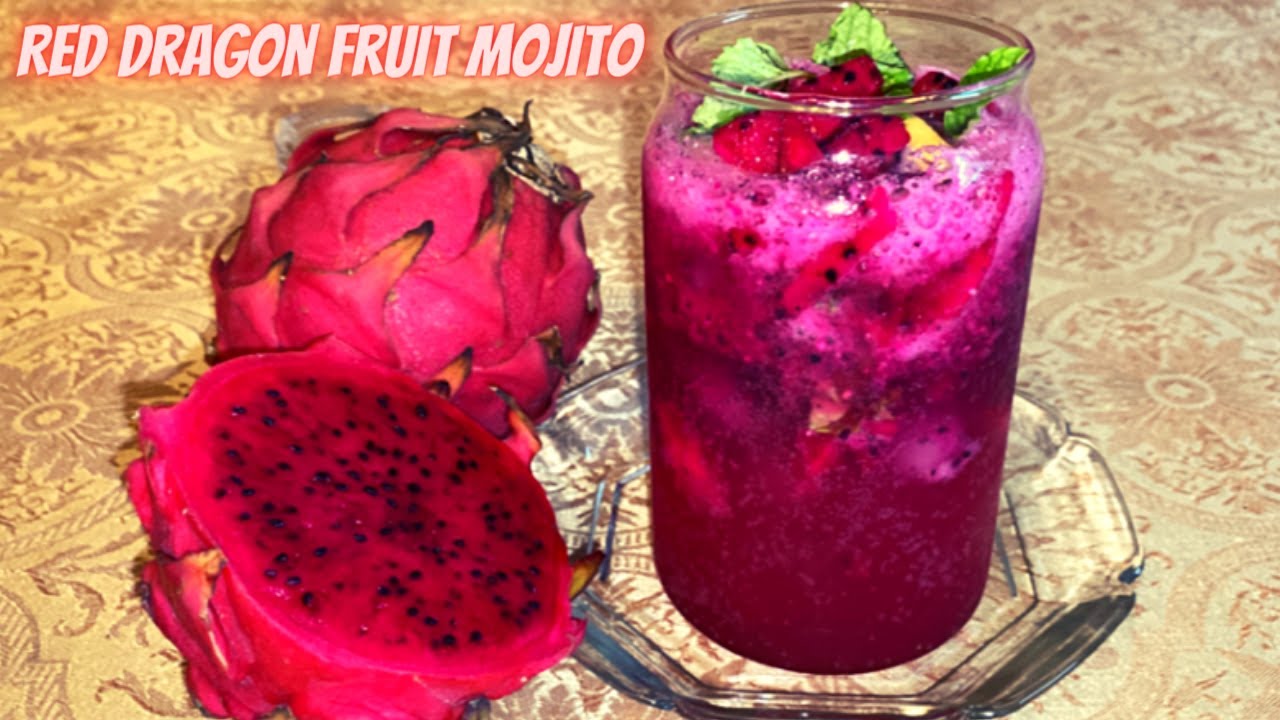Red Dragon Fruit Mojito | Dragon Drink Recipe