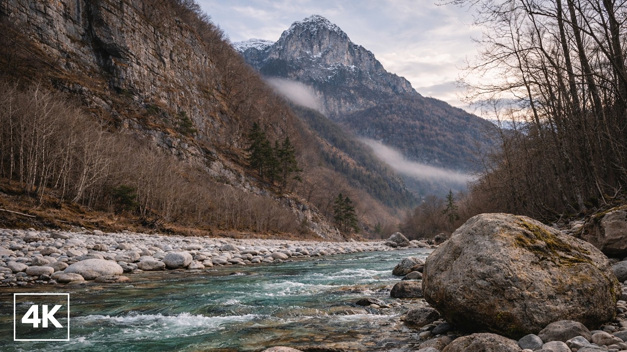 Mountain River Ambience | Relaxing Natural River Sounds