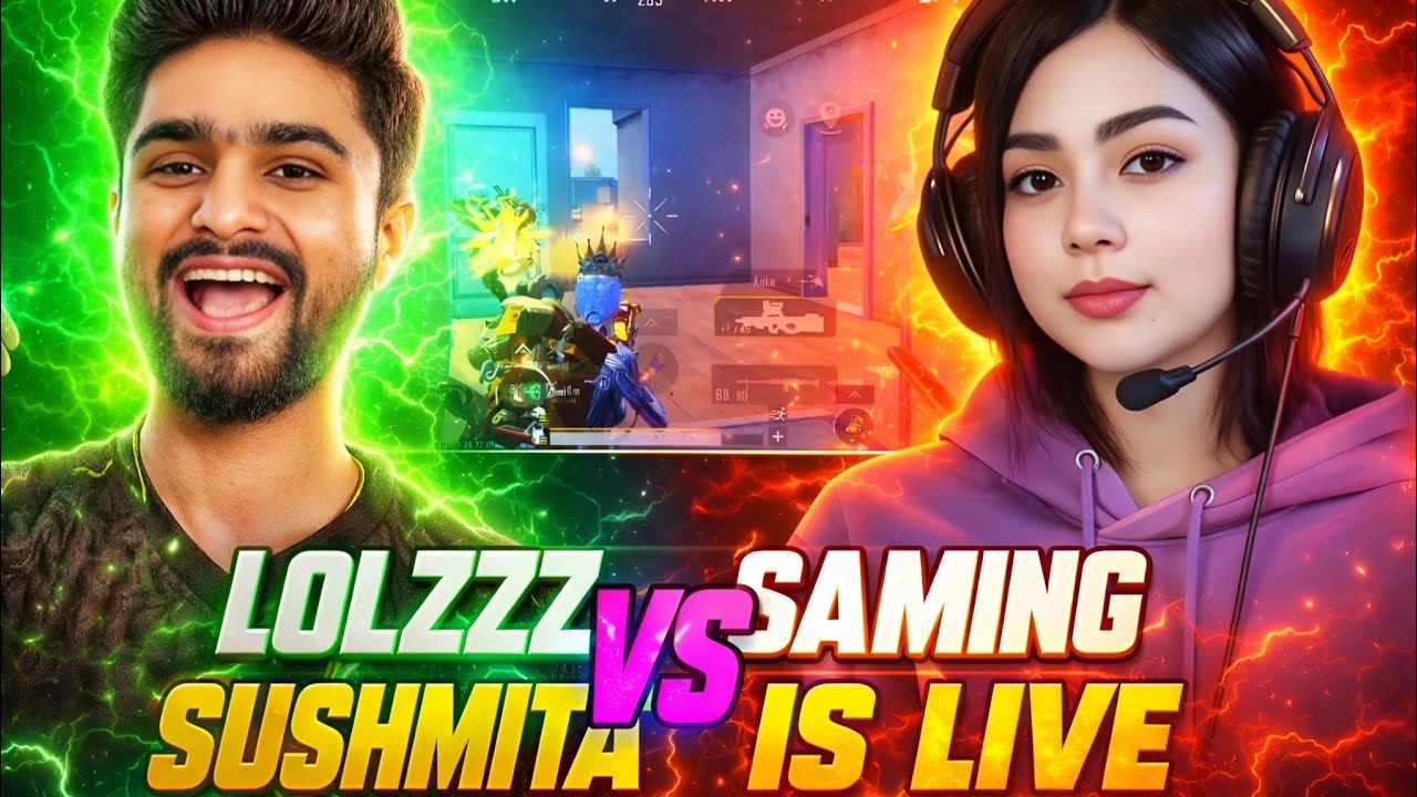 LOLZZZ GAMING VS SUSHMITA IS LIVE FIGHT+MEETUP | LolzZz Gaming vs Girl Streamer 😱