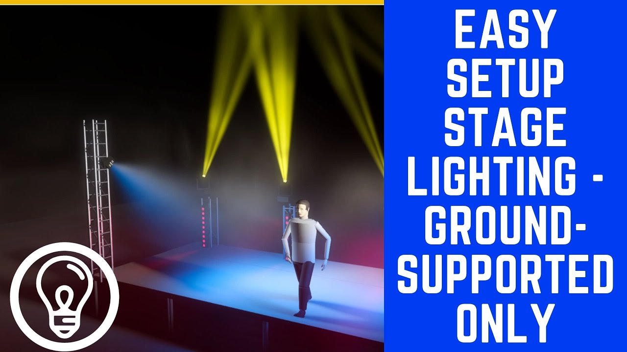 Easy Setup Stage Lighting - Ground Supported Only