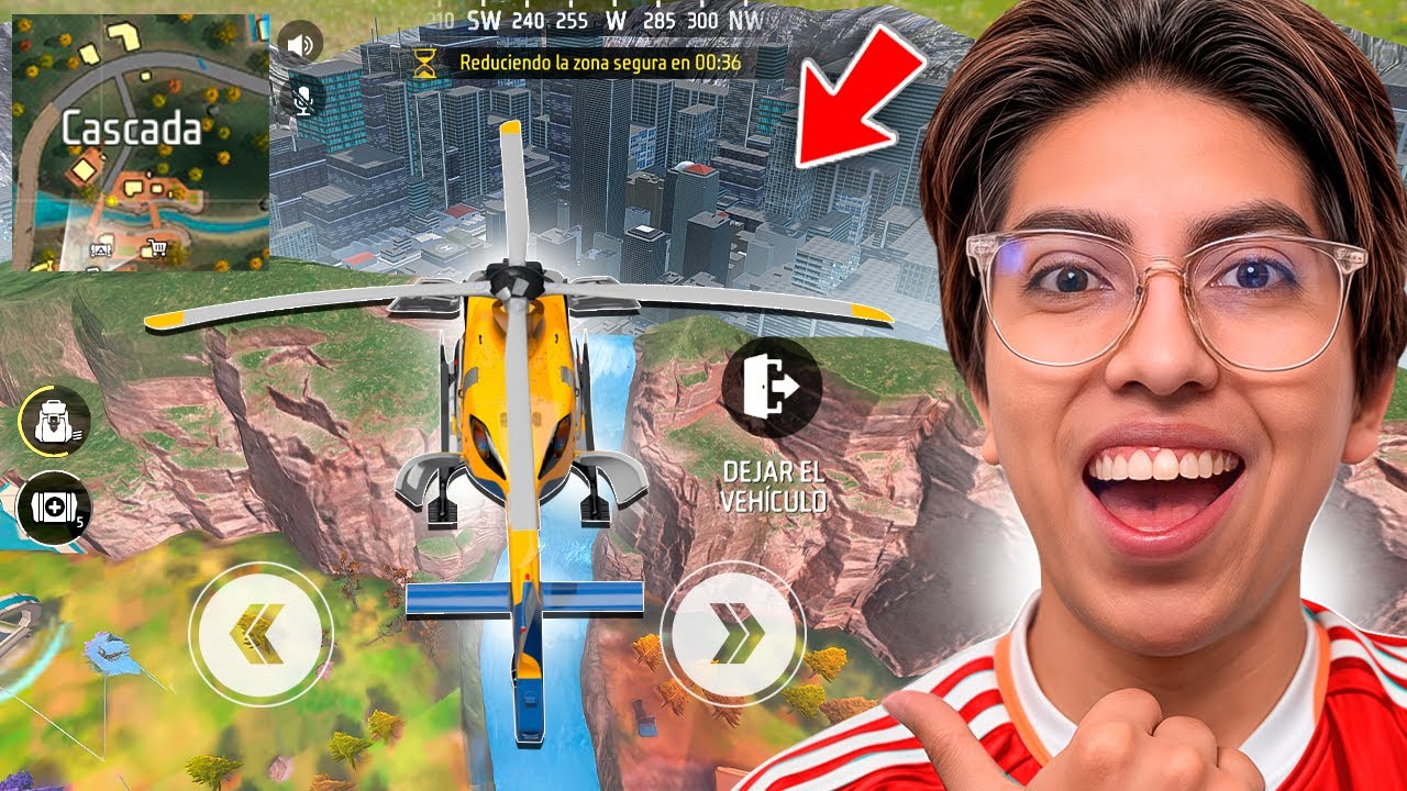 ASI PUEDES IR a LA PARTE PROHIBIDA de LA CASCADA en SOLARA en FREE FIRE😨