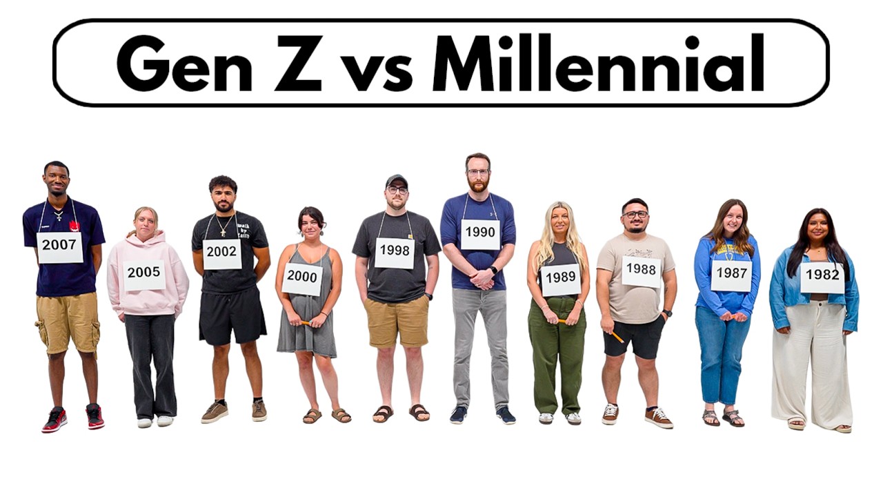5 Gen Z vs 5 Millennials