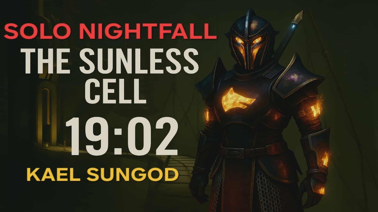 Destiny 1 - The Sunless Cell | SOLO NIGHTFALL Flawless | 19:02 - Warlock Run
