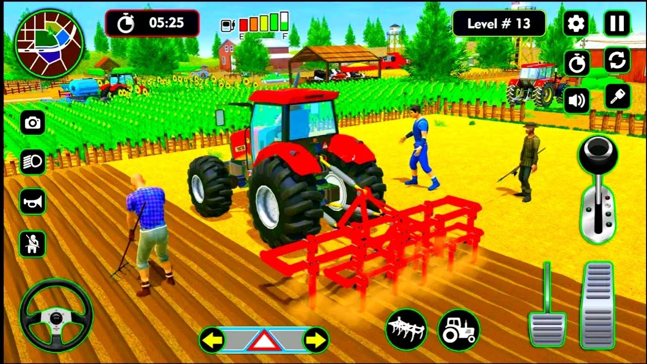 Modern Tractor farming Driving Simulator 3D New Tractor Game Android Gameplay #games #gaming 