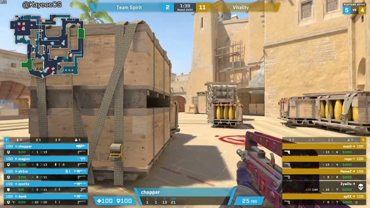 chopper Demo ( 7-18 ) Spirit vs Vitality ( MIRAGE ) POV | IEM Melbourne 2025