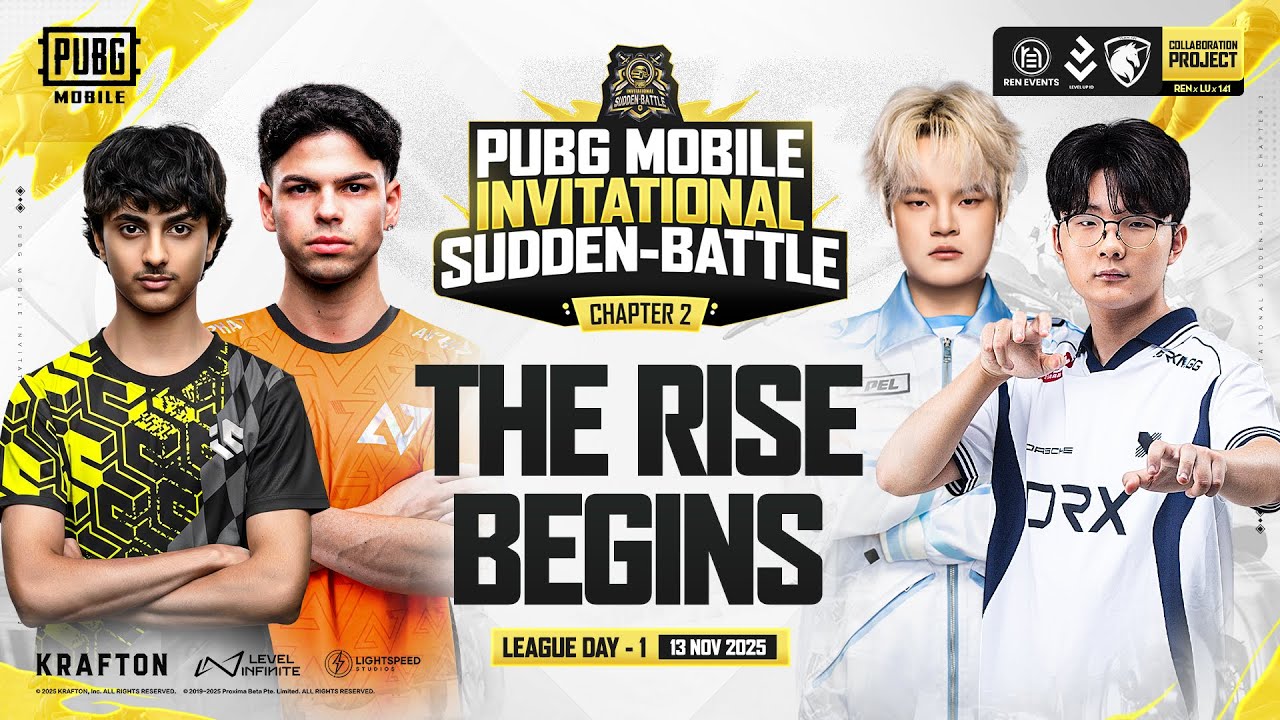 [EN] PUBG MOBILE INVITATIONAL SUDDEN BATTLE | LEAGUE DAY 1 - THE RISE BEGINS. #weibo  #a7  #drx