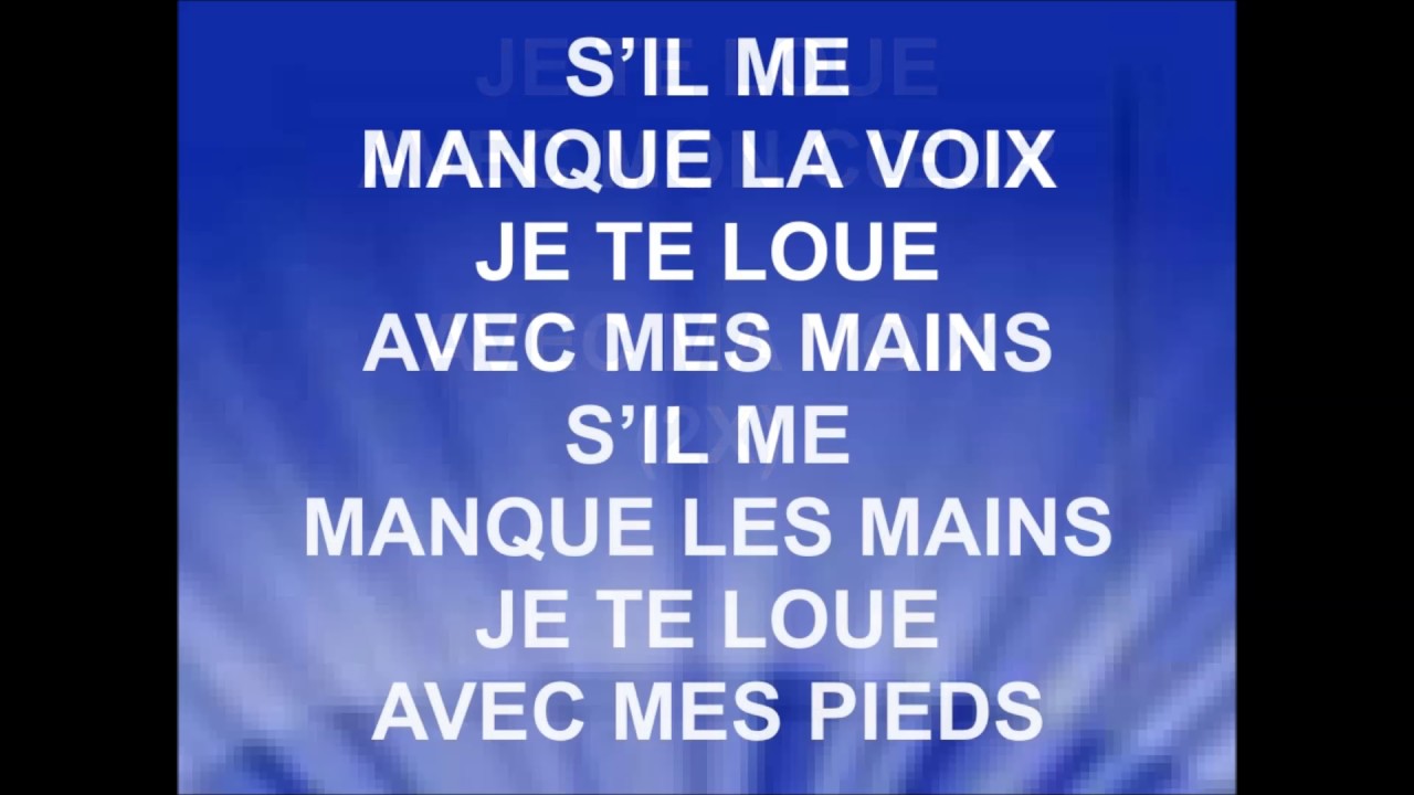 JE TE LOUE DE TOUT MON COEUR - Stéphane Quéry - voir version révisée