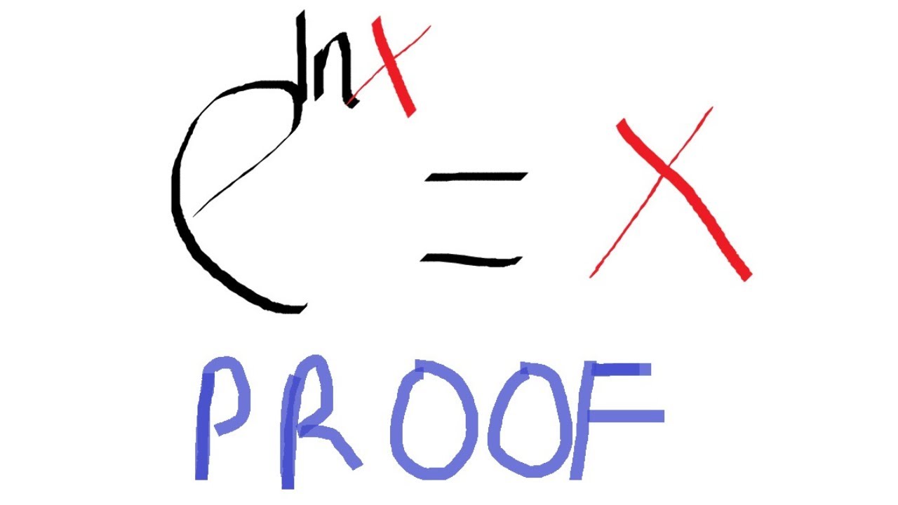 how to prove e to the ln x equal x