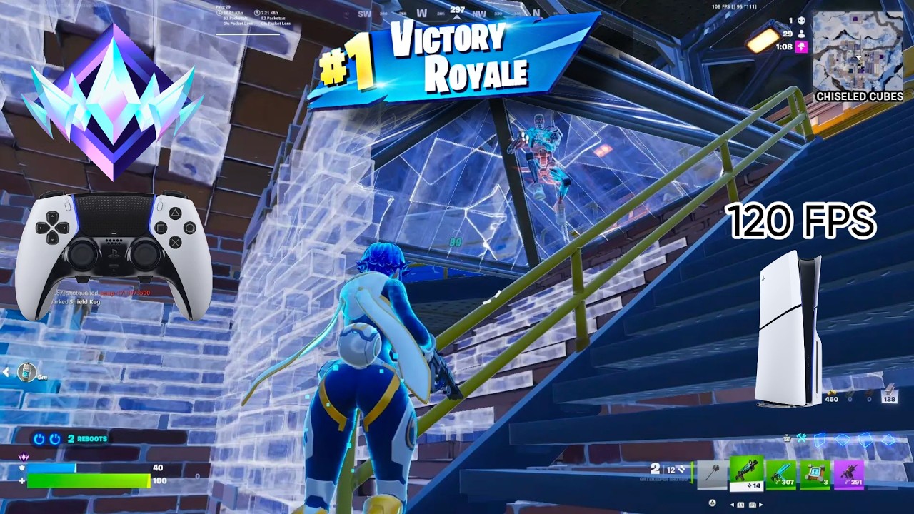 Fortnite Unreal Ranked Reload On PS5 Slim | Controller Gameplay | 120 FPS